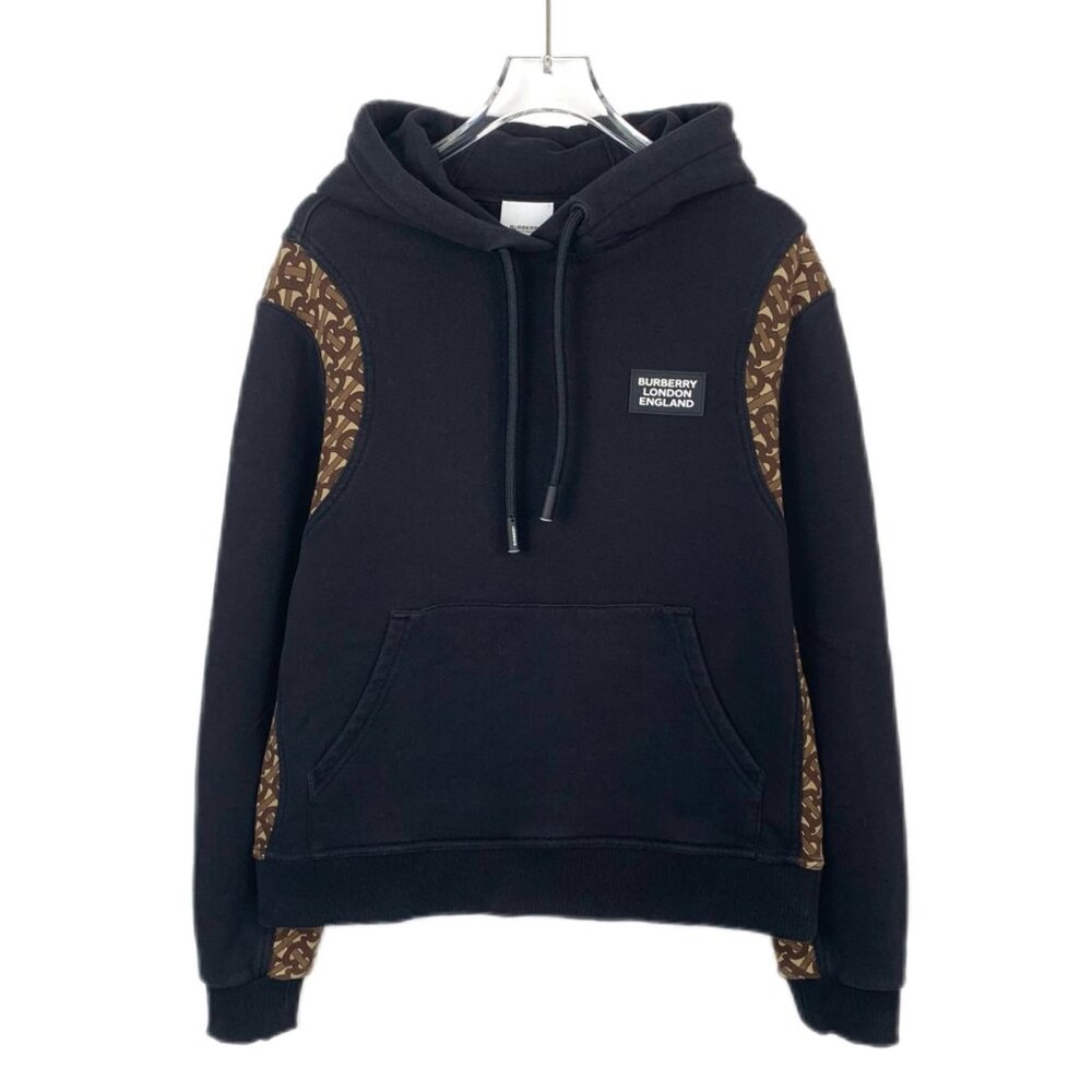 Burberry Black Logo & Monogram Patchwork Cotton H… - image 1